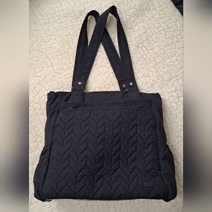 Lug Quilted Black Tote Bag